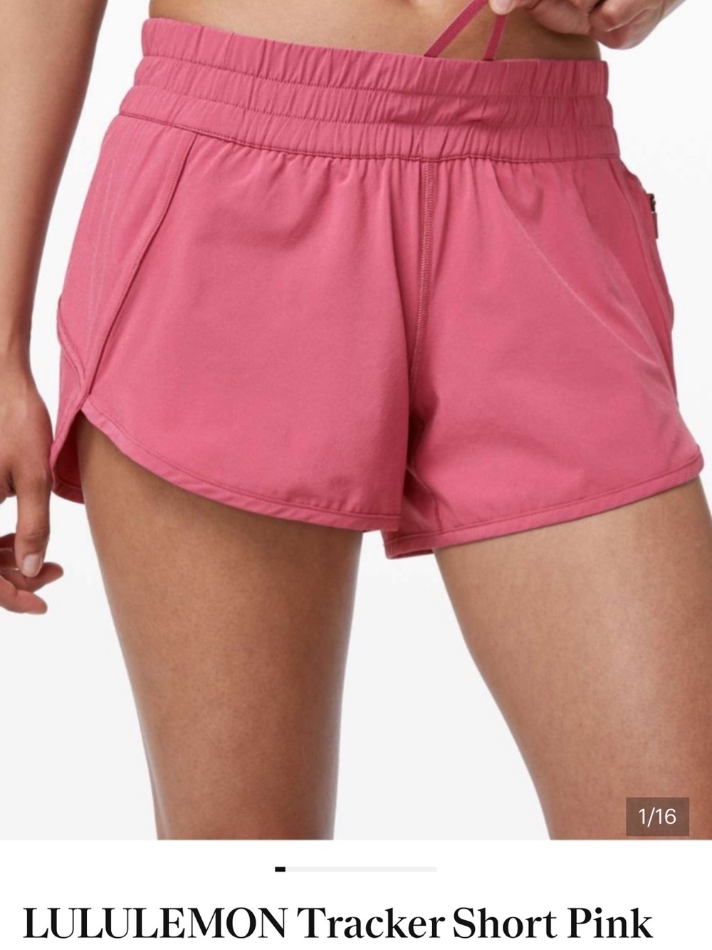 Lululemon tracker short pink